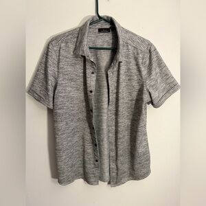 Marc Anthony Casual Gray Button Down Shirt